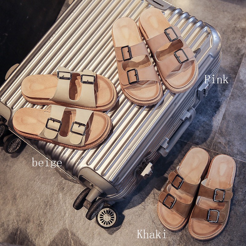 Dép quai ngang IELGY đế dày không quai cho nữ