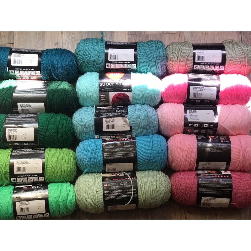 Len Red heart super saver- bảng màu 1