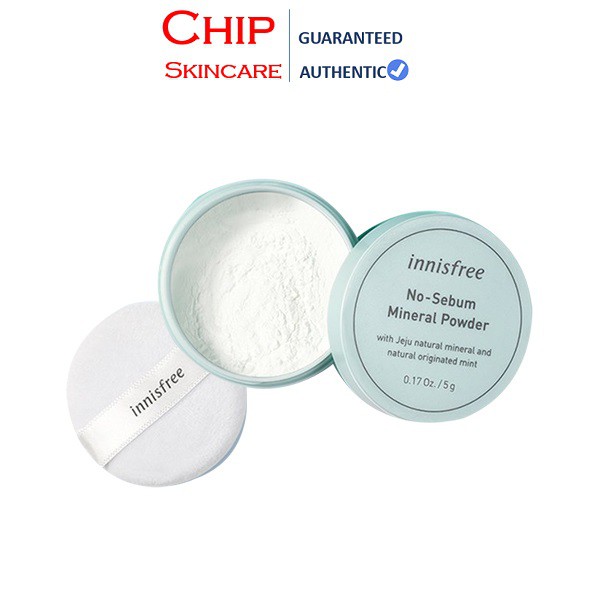 Phấn Phủ Bột Kiềm Dầu Innisfree No Sebum Mineral Powder Chip Skincare