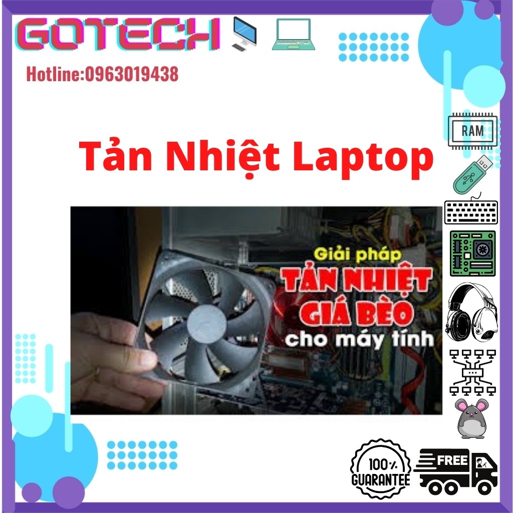 Fan Case 8CM - 12CM - Làm Mát Thùng CPU - Màu đen