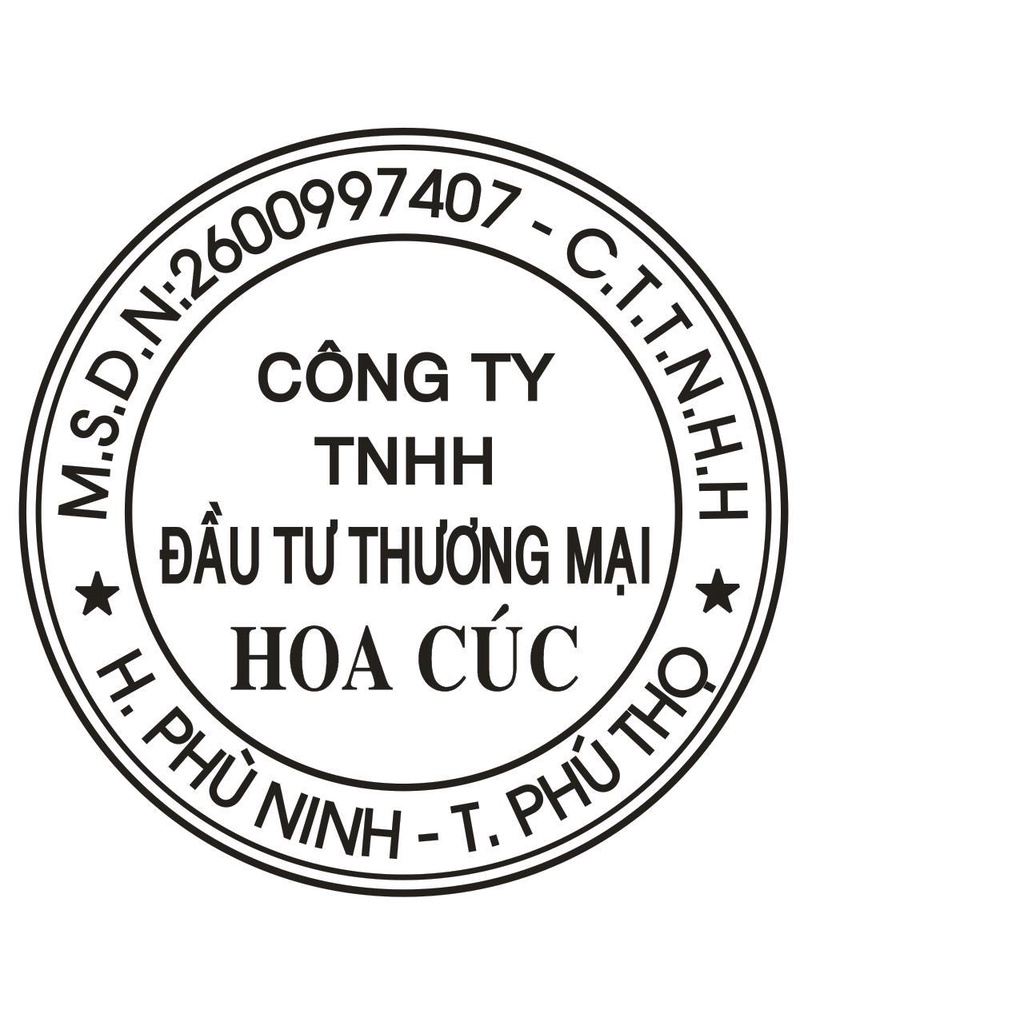 Khắc dấu tròn Công Ty, Logo..vvv
