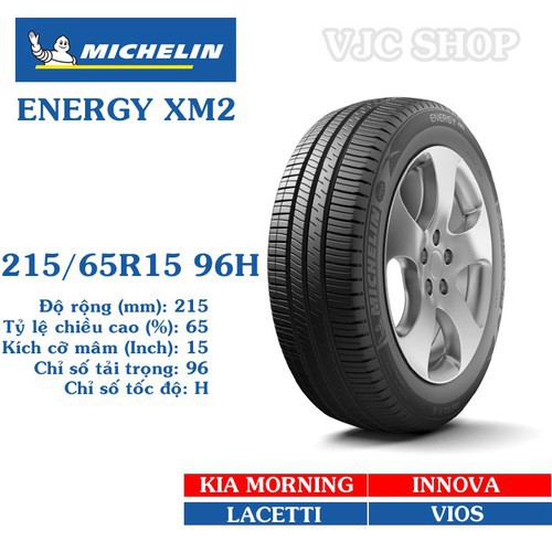 Lốp ô tô Michelin Energy XM2 cỡ 215.65R15 96H - 59012400