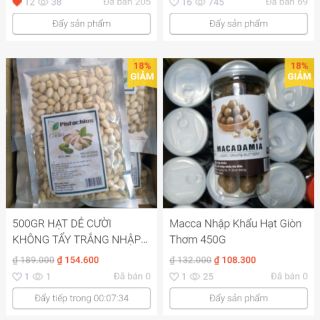 Combo 2 dẻ hộp 400 + 2 macca 450