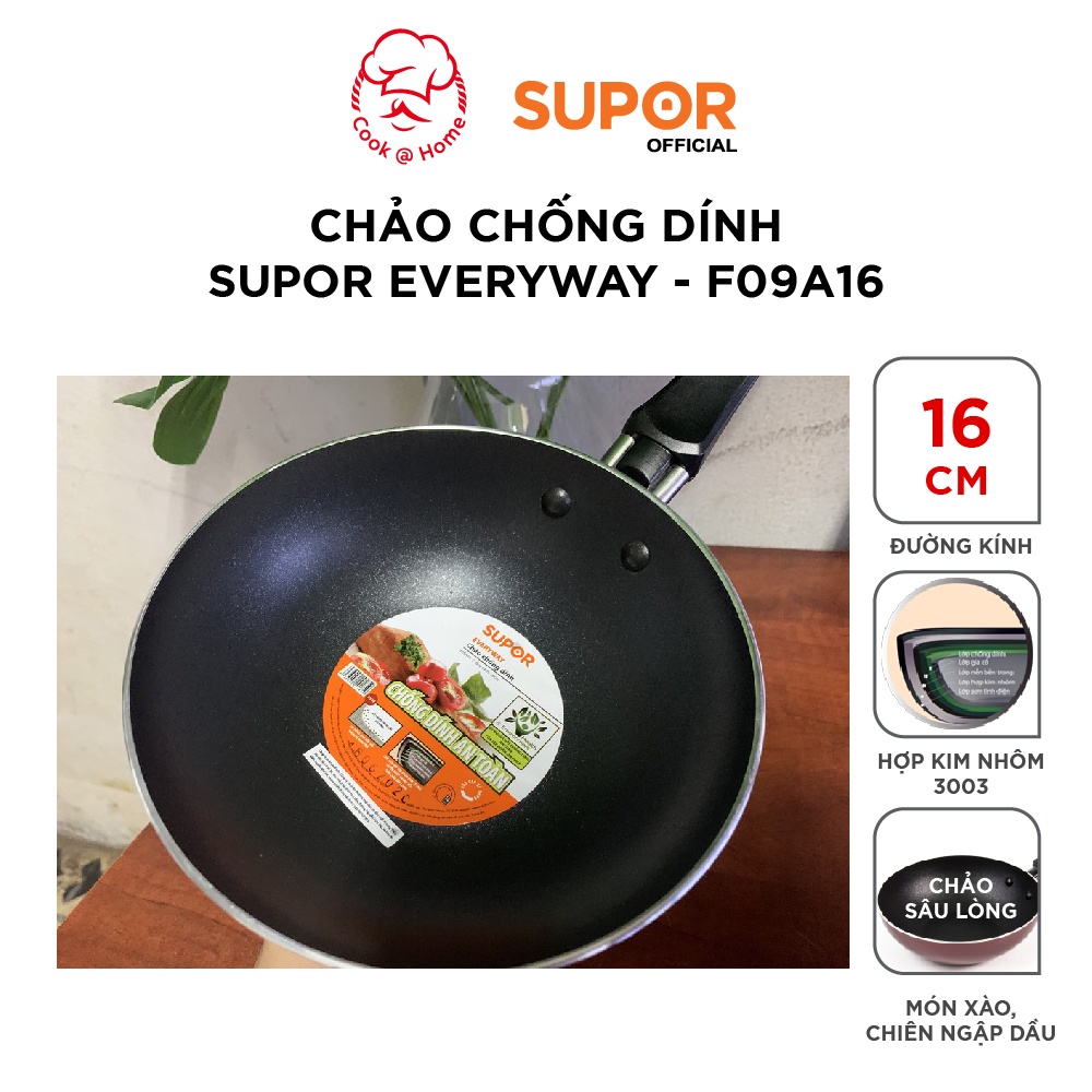 Chảo chống dính Supor Everyway F09A16-16cm