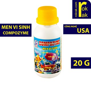 Men vi sinh tổng hợp Compozyme 20g nguyên liệu nhập khẩu cho lọc hồ cá thủy sinh