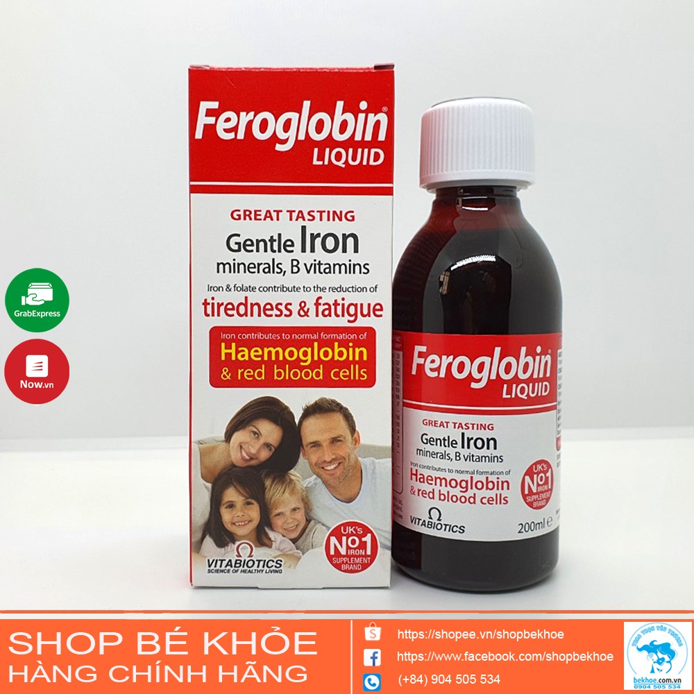 Sắt Feroglobin Liquid - Siro sắt  Feroglobin  200ml của Anh