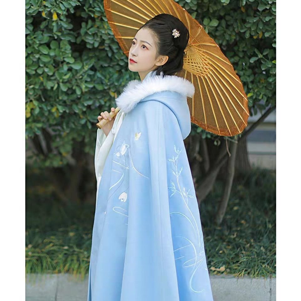 Yi Yi Han Áo Choàng Dáng Dài Dày Dặn Ấm Áp Đa Năng Phong Cách Mùa Đông Dành Cho Phụ Nữ | BigBuy360 - bigbuy360.vn