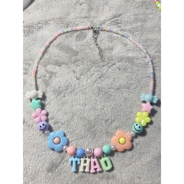 Vòng cổ gắn tên theo yêu cầu, siêu xinh, ảnh thật
