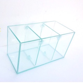 Bể cá mini 3 NGĂN( DỄ THÁO LẮP), bể cá betta Tặng kèm thức ăn cá