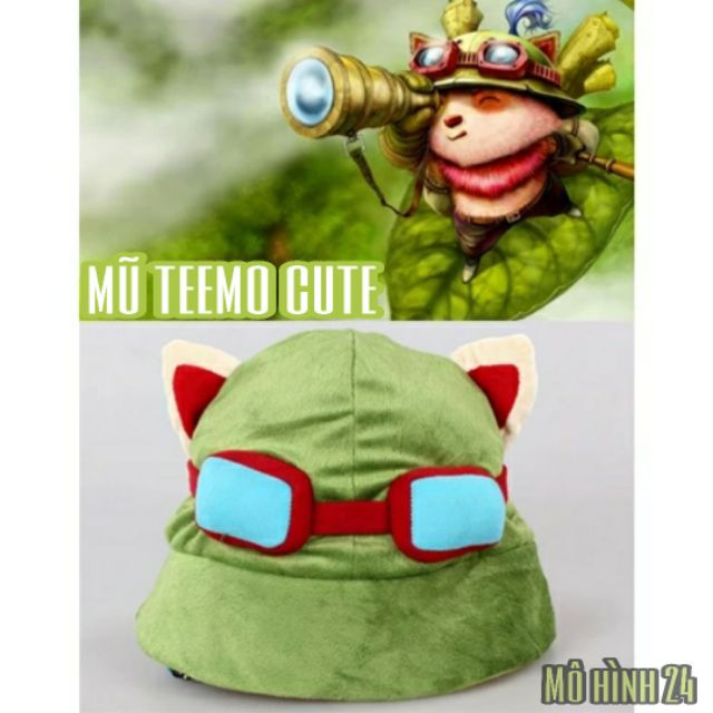 MŨ COSPLAY TEEMO trong LEAGUE OF LEGENDS LOL LMHT LIÊN MINH HUYỀN THOẠI mũ teemo temo