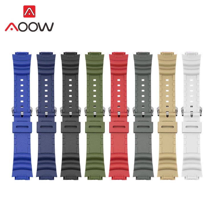 Dây Đeo Cao Su 18mm Thay Thế Cho Đồng Hồ Casio AE-1200WH AQ-S810W MRW-200