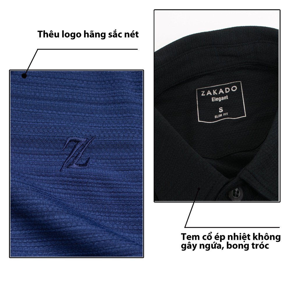 Áo Phông Nam Cổ Bẻ Trơn Zakado 6 Màu, Dáng Thể Thao Trẻ Trung, Năng Động | BigBuy360 - bigbuy360.vn