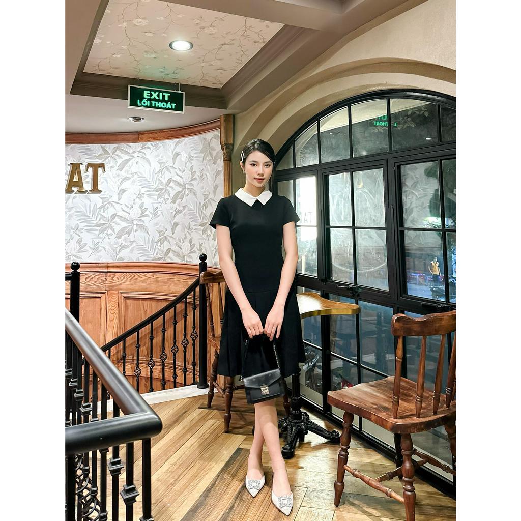 Váy hạ eo kiểu xếp ly classic  MyAnn Margot, chất crep suôn, mặc thoáng, có co giãn nhẹ