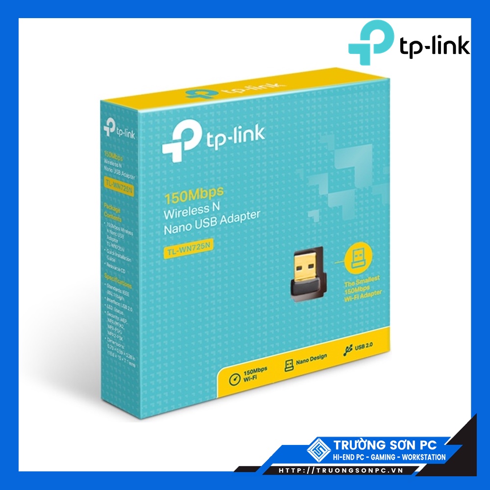 USB Thu Sóng WIFI TP-Link TL- WN725N Nano (Hàng chính hãng)