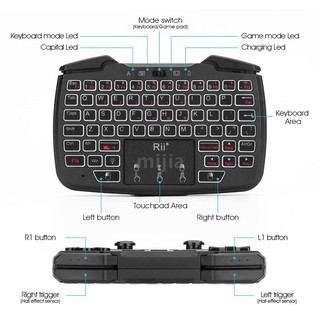 Bộ Bàn Phím+Chuột Không Dây Rii Rk707 2.4ghz