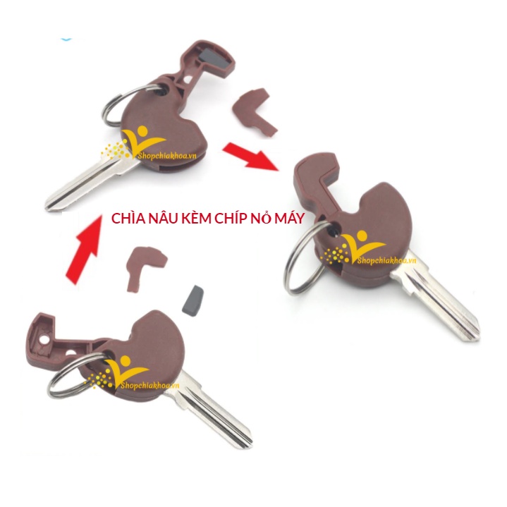 Phôi chìa khóa xe máy Piagio Vespa, Liberty, Fly đầy đủ cho các dòng