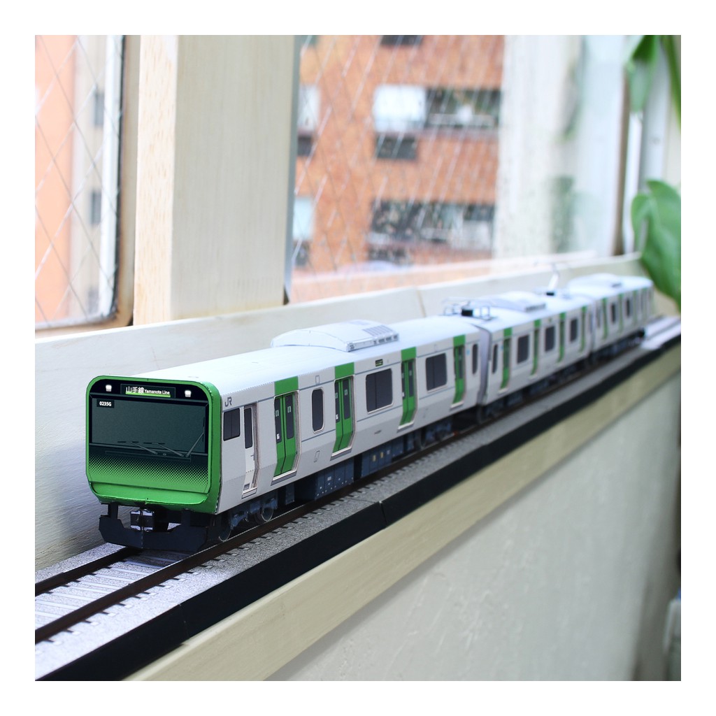 Mô hình giấy tàu điện ngầm Nhật Bản Yamanote Line E235 Series