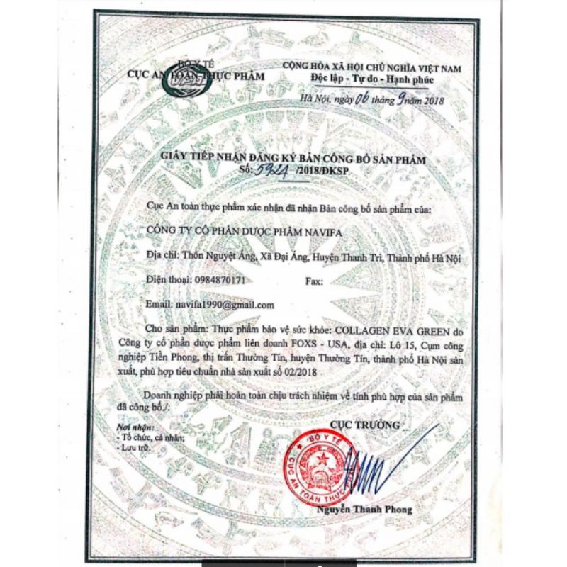 COLLAGEN EVA GREEN Giúp  bổ sung COLLAGEN  tươi và các vitamin giúp sáng da, hết sạm da, tàn nhàn da đẹp mịn màng .