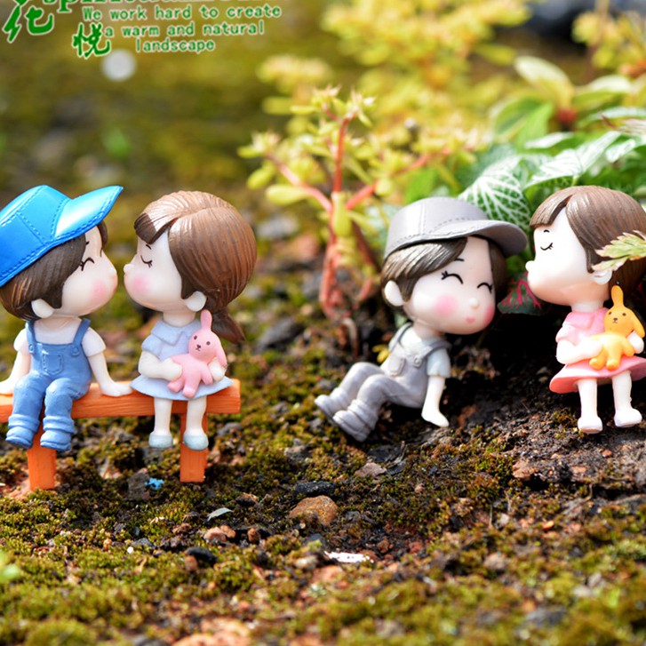 Charm (C101) slime/ Dụng Cụ Charm Trang Trí Mô Hình 1 Cặp Đôi em bé (2.2x4.0 cm)