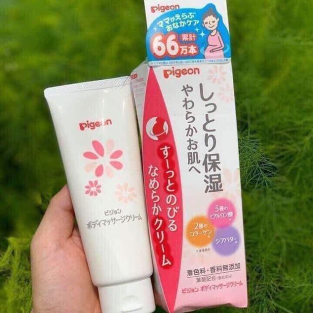 Kem chống rạn cho bà bầu Pigeon 110gCHÍNH HÃNG Giúp bổ sung các collagen đã bị đứt gãy tại vùng da bị rạn.