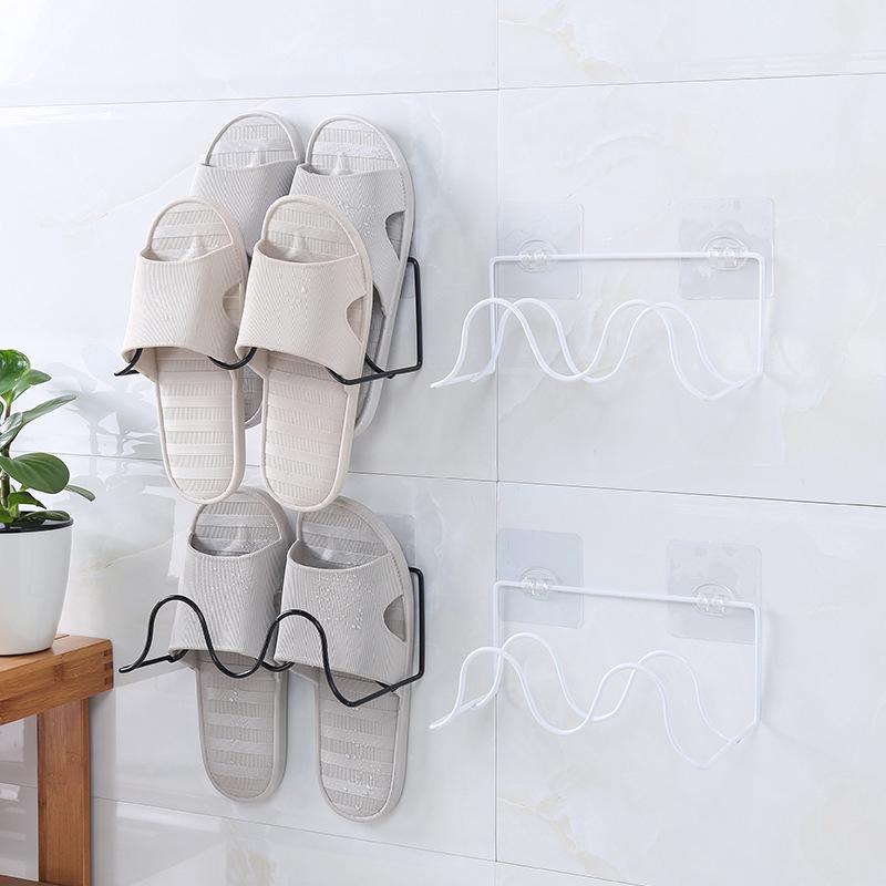 Wrought sắt giày giá phòng tắm dép giày lưu trữ giá kệ đôi
