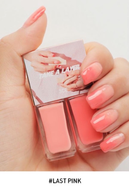 HOT ❌Sơn móng tay 3CE Take A Layer Layering Nail Lacquer❌ Sơn móng tay kiểu #ombre tuyệt đẹp!!