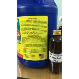 Phân cá hữu cơ nhập khẩu từ Mỹ lọ 100ml