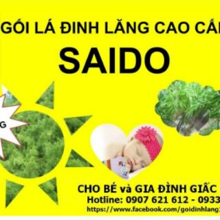 [SAIDO] GỐI ĐINH LĂNG CAO CẤP SAIDO - LOẠI (20% GÒN - 80% ĐINH LĂNG) VÀ LOẠI 100% ĐINH LĂNG