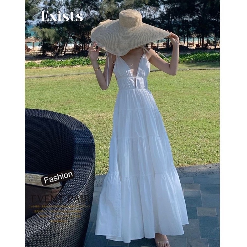 Maxi hở lưng cột dây - 240 | BigBuy360 - bigbuy360.vn