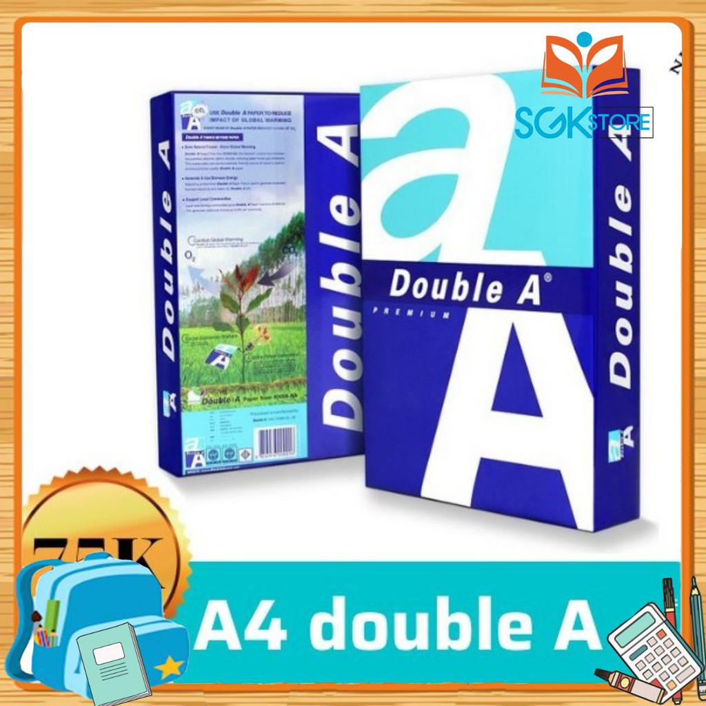 TỆP 500 TỜ GIẤY A4 DOUBLE A A4 70gsm CHUYÊN DÙNG IN ẤN GIÁ RẺ