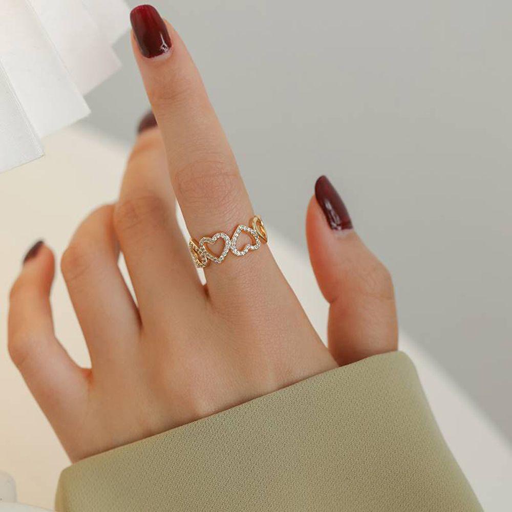 Nhẫn Cưới Phong Cách Hàn Quốc Ngọt Ngào Thanh Lịch Cho Nữ