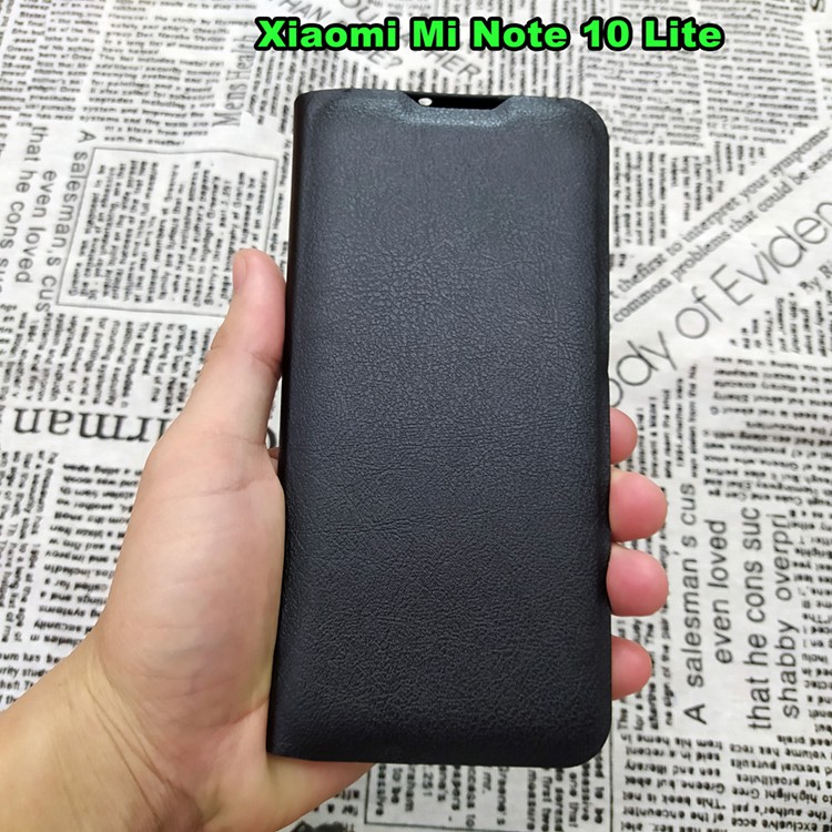 Bao Da Xiaomi Mi 8 Lite / Mi Note 10 Lite Kiểu Dáng Gấp 2 Mặt Và Có Phối Ví Sang Trọng