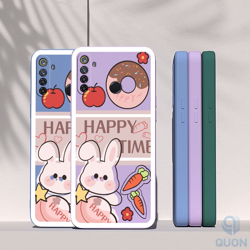 Ốp Điện Thoại TPU Mềm Hình Thỏ/Bánh Donut Cho Realme 5 6 7 pro 5i 6i 7i C17