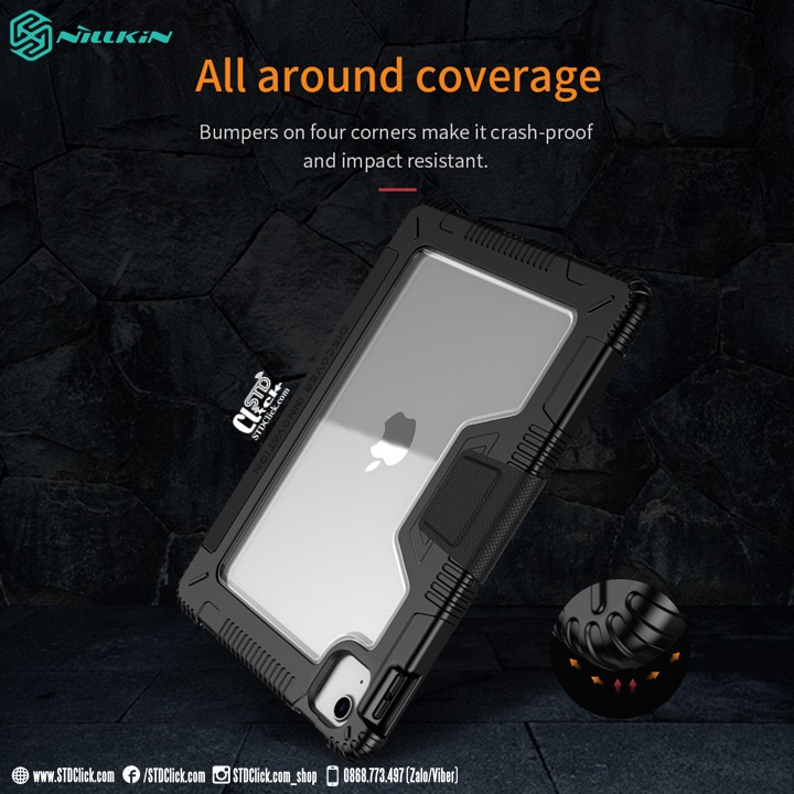 [Mã SKAMA07 giảm 8% đơn 250k]BAO DA IPAD AIR 10.9 2020 - AIR 4 NILLKIN BUMPER CHỐNG SỐC CHÍNH HÃNG | BigBuy360 - bigbuy360.vn