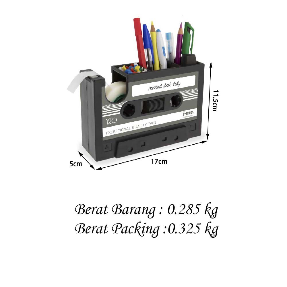Giá Đỡ Bút Hình Cuộn Băng Cassette Đa Năng Tiện Dụng