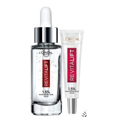 Tinh Chất L'Oreal Hyaluronic Acid Cấp Ẩm Sáng Da 7.5ml Revitalift 1.5% Hyaluronic Acid Serum