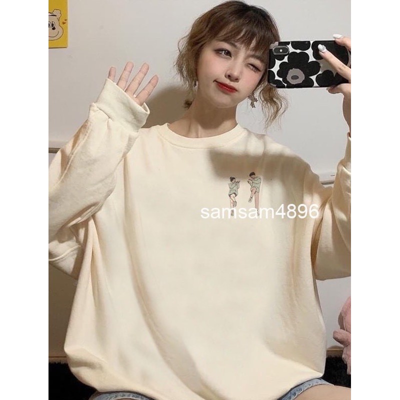 Áo sweater nỉ đôi bạn