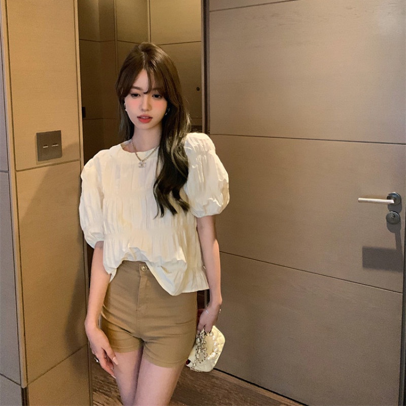 Áo Sơ Mi Ngắn Tay Dáng Rộng Thời Trang Mùa Hè Ngọt Ngào Dành Cho Nữ