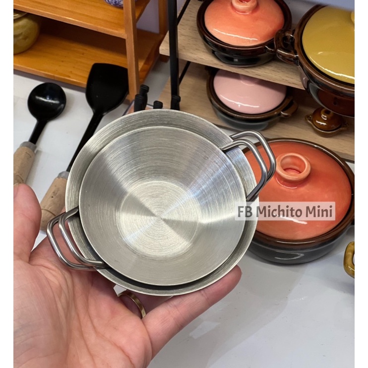 Chảo mini Thép không gỉ cho nấu ăn mini -Chảo Thép 304