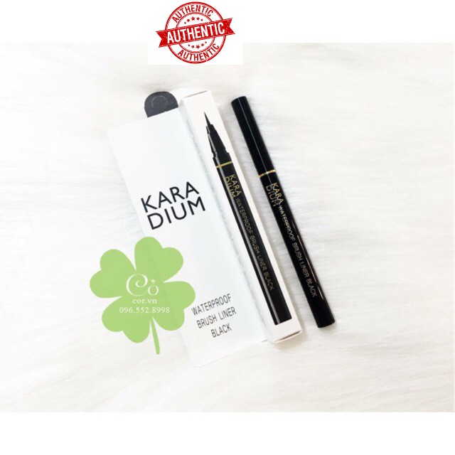 Kẻ mắt Karadium Waterproof Brush Liner (vỏ trắng)