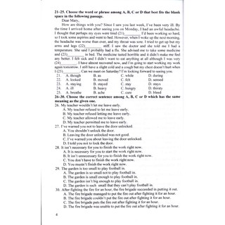 Đề Kiểm Tra Tiếng Anh 11