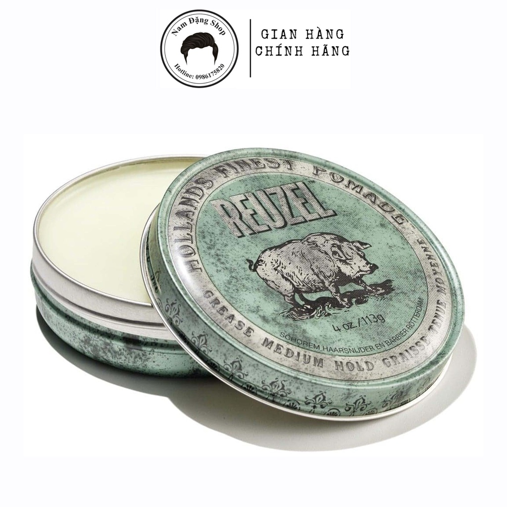 Sáp vuốt tóc Reuzel Green Pomade