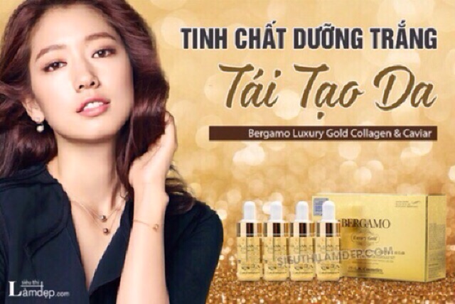 SERUM BERGAMO LUXURY GOLD COLLAGEN & CAVIAR CỦA KOREA HÀN QUỐC