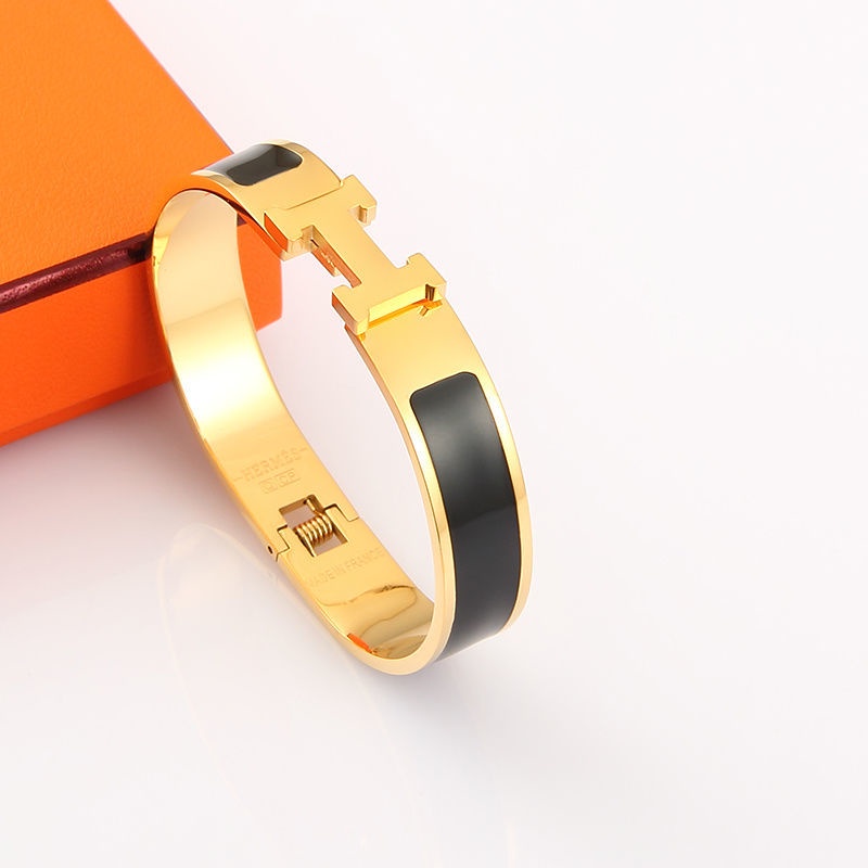 Vòng Tay Thép Không Gỉ Mặt Chữ H Thời Trang Dành Cho Nữ