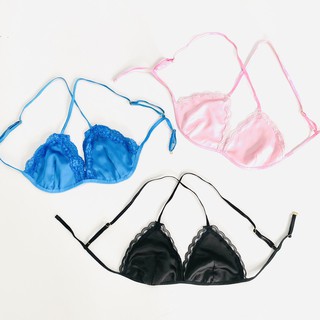 Hisexy áo lót phi lụa không mút không gọng
