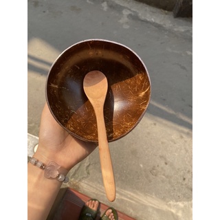 Bát gáo dừa/Muỗng gỗ