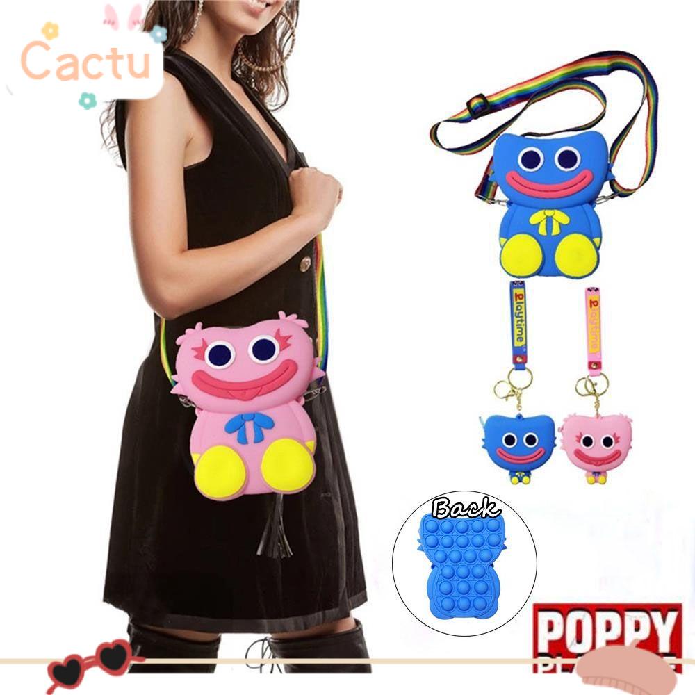 Cactu Mới Túi Đeo Vai Đựng Đồ Chơi Thời Trang Màu Hồng Nhân Vật Trò Chơi Huggy Wuggy Làm Quà Tặng Đồ Chơi Thời Trang Cho Người Hâm Mộ Pop It