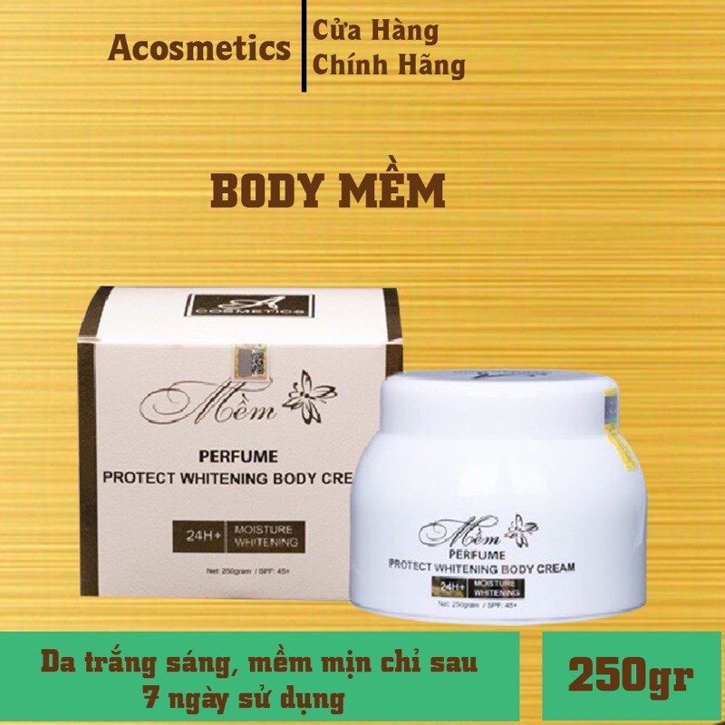 Kem Body Mềm Acosmetics, kem dưỡng trắng da toàn thân (Chính Hãng)