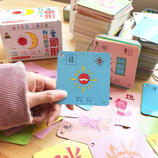 FLASHCARD TIẾNG TRUNG MÀU HÌNH SIÊU CUTE