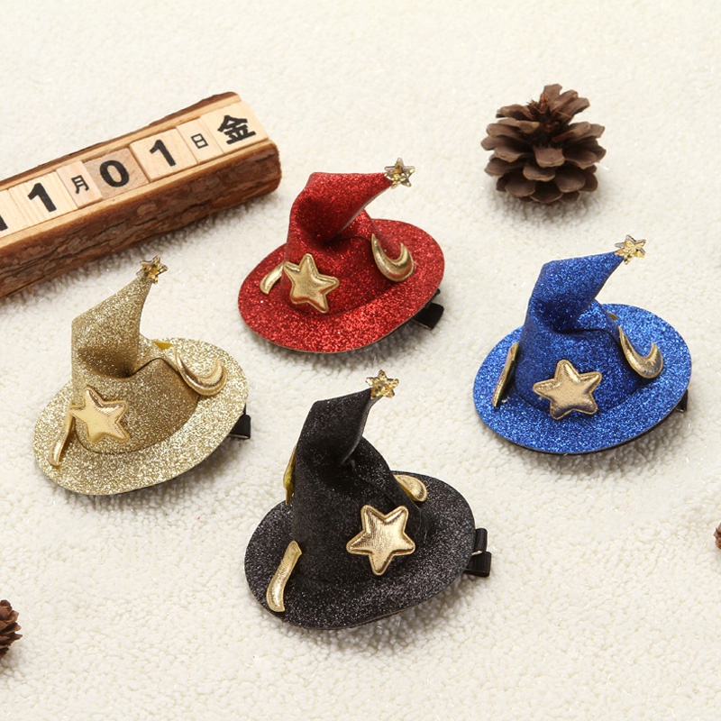 Kẹp tóc hình nón phù thủy